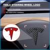 1pz Adesivo Emblema Centrale Volante Auto in ABS Per Tesla Model 3 S X Y Stile 2022 Roadster Invader Coil Mod WYE K80