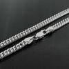 Gin No Silver 925 Double Curb Simple Chain Necklace for Men and Chain Only [Shinjuku Kura] Two-Sided Chain, Approx. 4.5mm Wide, 45-60cm (50cm) Long,