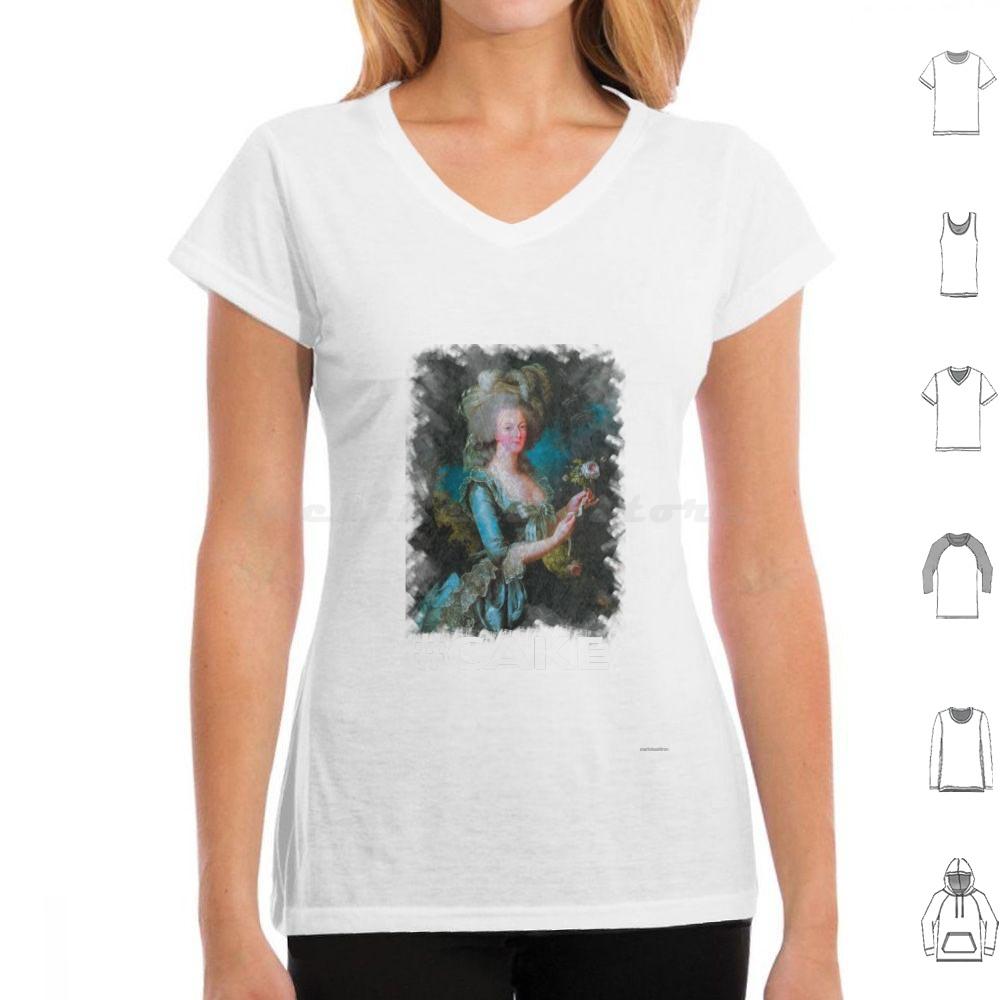 

Marie Antionette Cake T Shirt Cotton Men Women DIY Print Marie Antionette Cake Hashtag French Queen France Baroque Queen Of 4XL