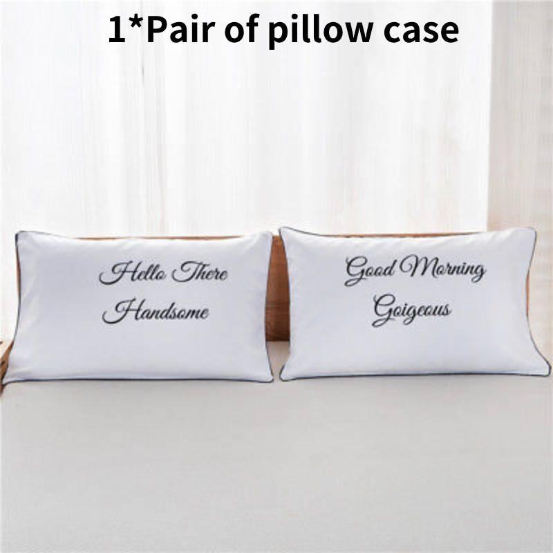 Couple 1 Pair Lovers Home Decor Pillow Case Sofa Waist Throw Cushion Cover