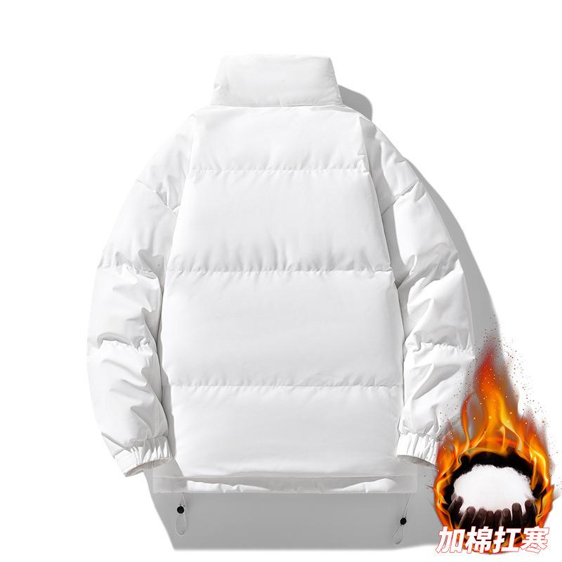 Brand Cotton Jacket Men's Winter Thickened Warm Bread Jacket Men's Stand-up Collar Couple Cotton Jacket Men