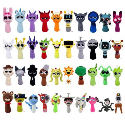HOMANY Boneco de Pelúcia Sprunky de 8 para Escolher personagem boneco sprunki jogo de terror periférico jogo de música de terror 20cm brinquedo de pelúcia de desenho animado presente de Natal para