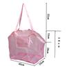 Large-Capacity Mesh Beach Bag Travel Organizer Mesh Toy Storage Bag Foldable Swim Bag