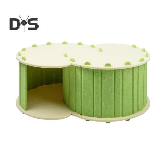 Großes Katzentunnelbett aus Filz, Katzennest, abnehmbares Katzenversteck, Nickerchen-Ruhebett, Katzenhöhle, Haus, Haustier-Spieltunnel