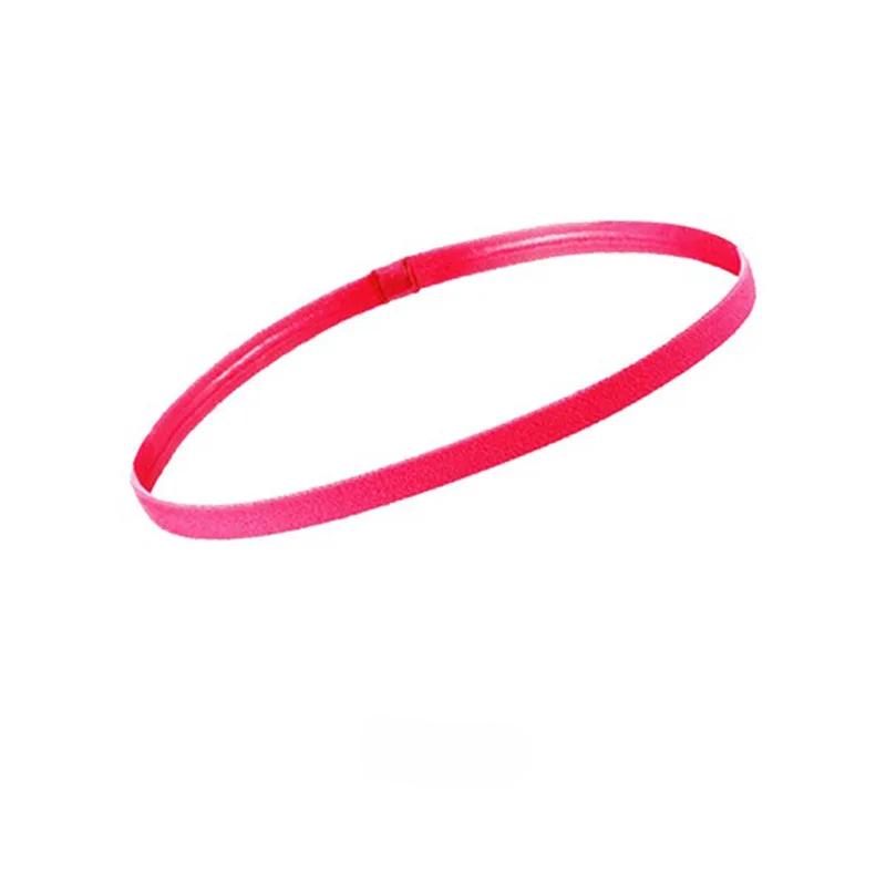 1Pcs Simple Unisex Sports Hairband Non-Slip Silicone Strip Sweat Guide Elastic Headbands Yoga Running Fitness Hair Accessories