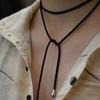 Choker reglabil în stil japonez: Lanț versatil pentru clavicule cu design simplu