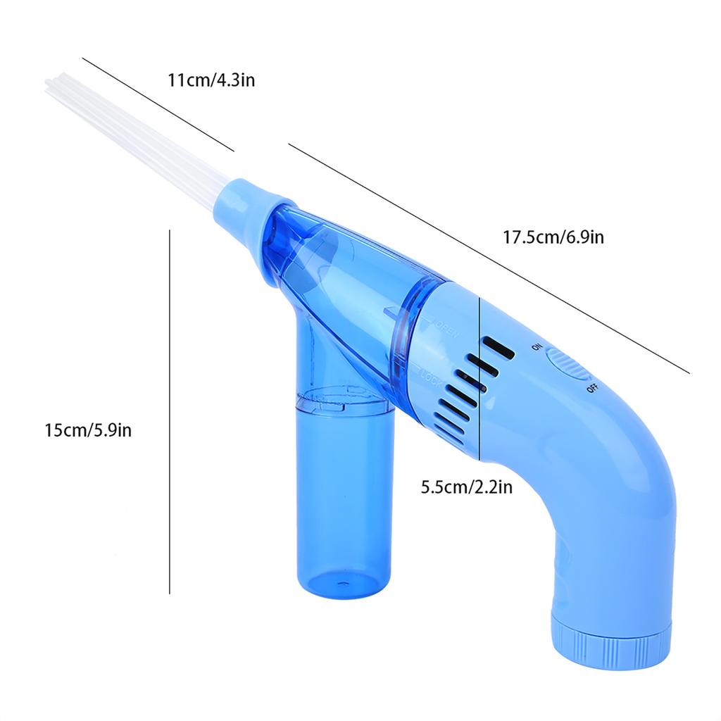 Handheld Mini Vacuum Cleaner Portable Cordless Dust Collector for Home OfficeBlue