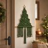 Handwoven Christmas Tree Tapestry Wall Hanging Holiday Home Decoration for Living Room Bedroom