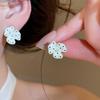 Pearl Flower Polka Dot Earrings 2026: Stylish Drip Oil Floral Clusters, Trendy Studs