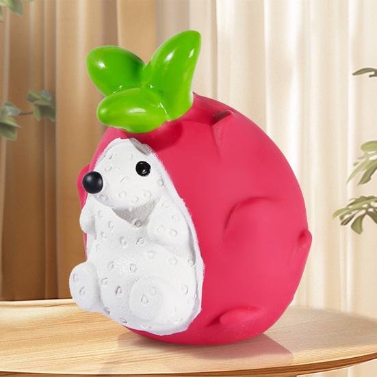 Pet Toy Molar Teeth Guard Soft Tough Chew Toy Cartoon Fruit Animal Design Bite-Resistant Tooth Cleaner Dog Toy with Built-in Sound