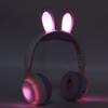  Ear   5.0 Headphones Folding Kids Wireless Headset with LED Color Light for PC Tablet Online Learning