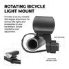 360 Degree Rotatable Bike Light Holder ABS Material Handlebar Mount For 1.5-4.5cm Diameter