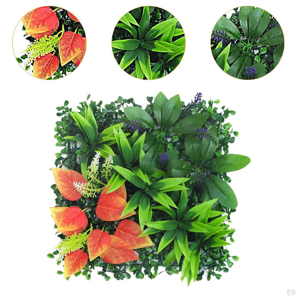 Pannello decorativo da parete verde - Fogliame realistico per casa e giardino