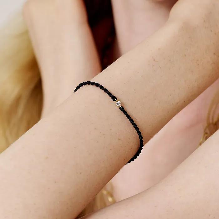 14k Wish Prong Lab-worn Diamond Knot Bracelet (3 colors)