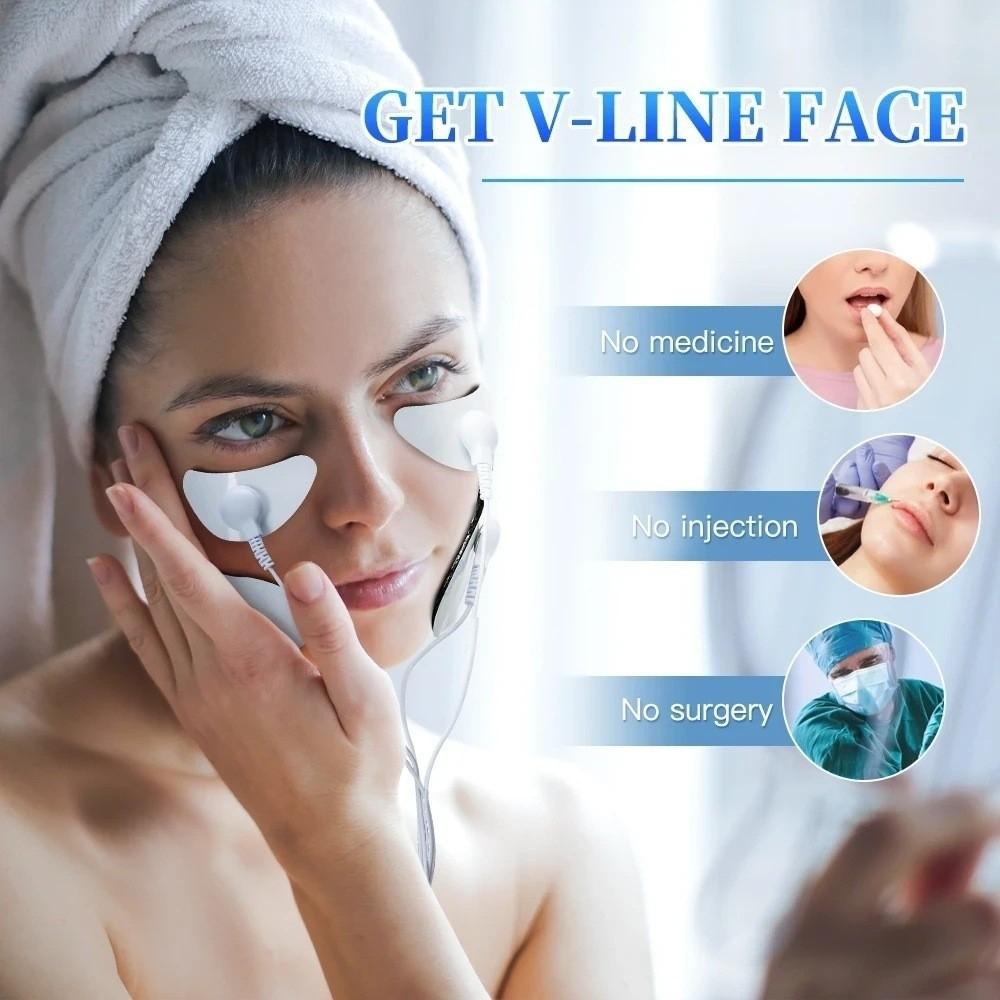 USB Charging EMS Facial Massager Skin Tightening V-Shaped Face Tool Face Lift Device  Skin Care