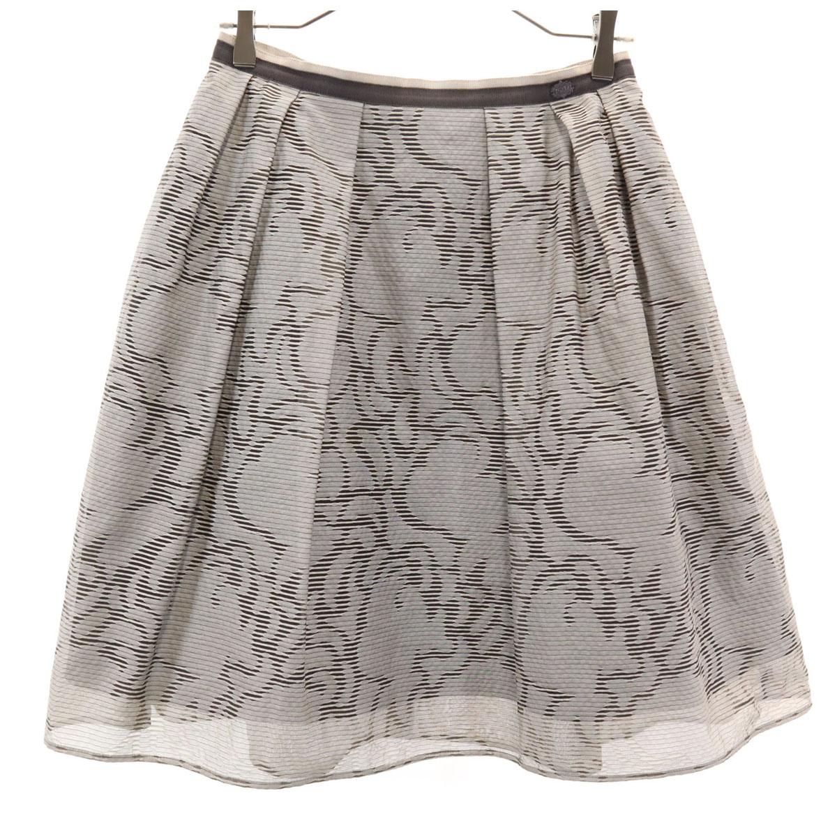 

FOXEY сделано в Японии Комбинезон с ручками Миди длина Расклешенная юбка 40 Серый Женский Б/У