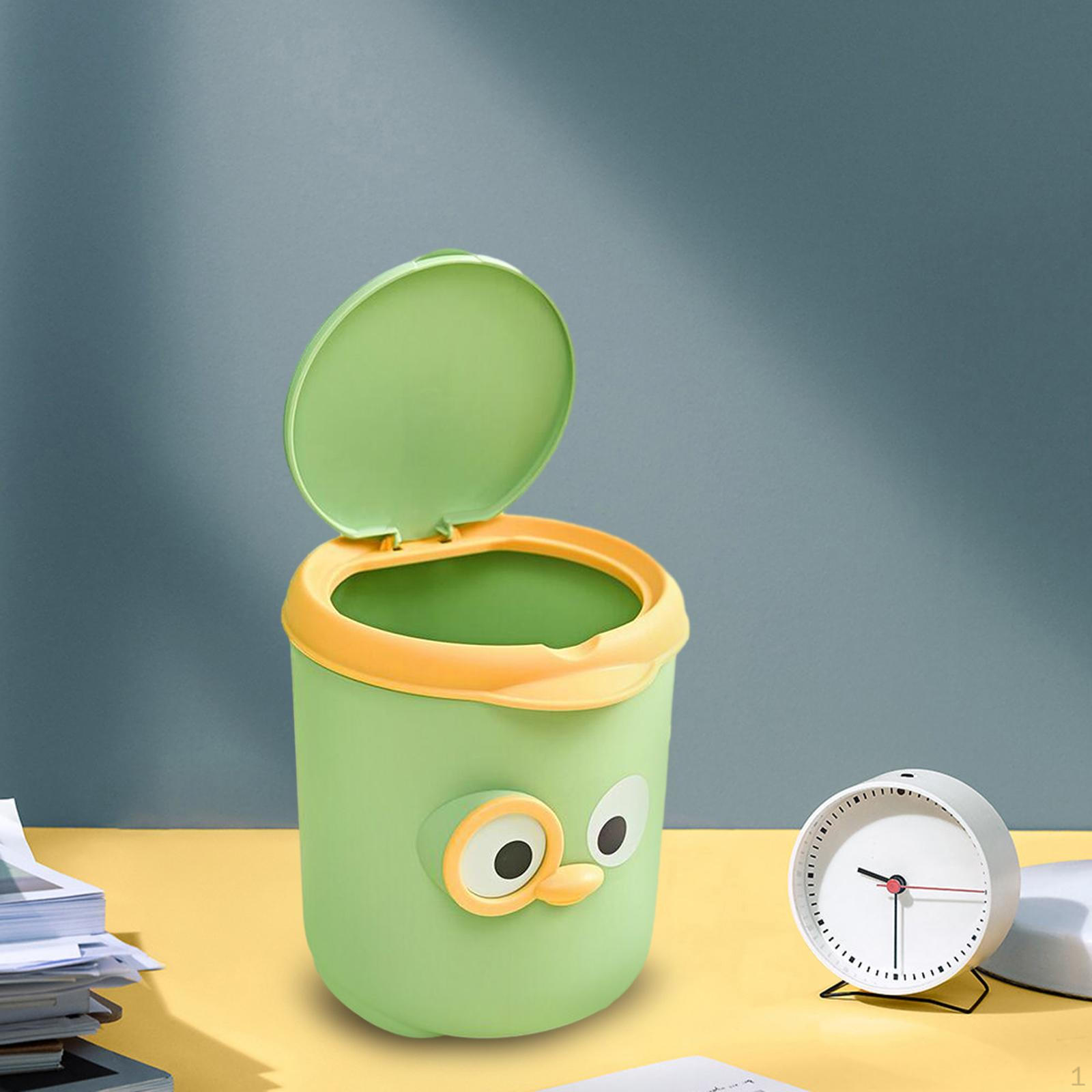 

Мини-настольный мусорный бак, небольшая мусорная корзина, крошечная корзина для мусора на столешнице для стола зелёный