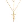 Cazador Stainless Steel Jesus Cross Pendant Necklace for Women Faith Hope Strength Choker Necklace Jewelry Gifts 2026 Wholesale