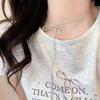 Simple Exquisite Bowknot Drawstring Long Necklace For Women Girls Versatile Sweater Chain Fashion Temperament Necklace Gifts
