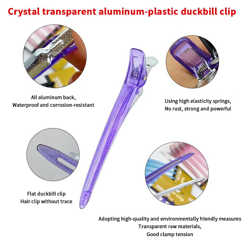 1Pcs Non-Slip Alligator Clip Long Hairpin for Bangs Positioning Seamless Styling Tool for Long Hair Beauty Essentials