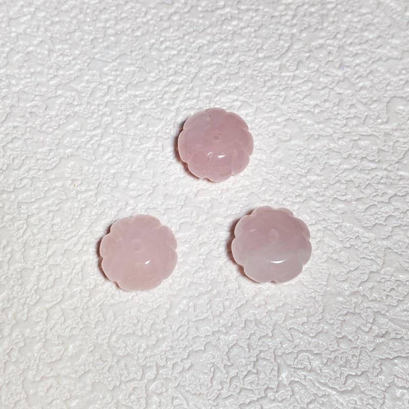 Agate Natural Stone Carved Flat Pumpkin Spacer Beads for DIY Jewelry Accessories