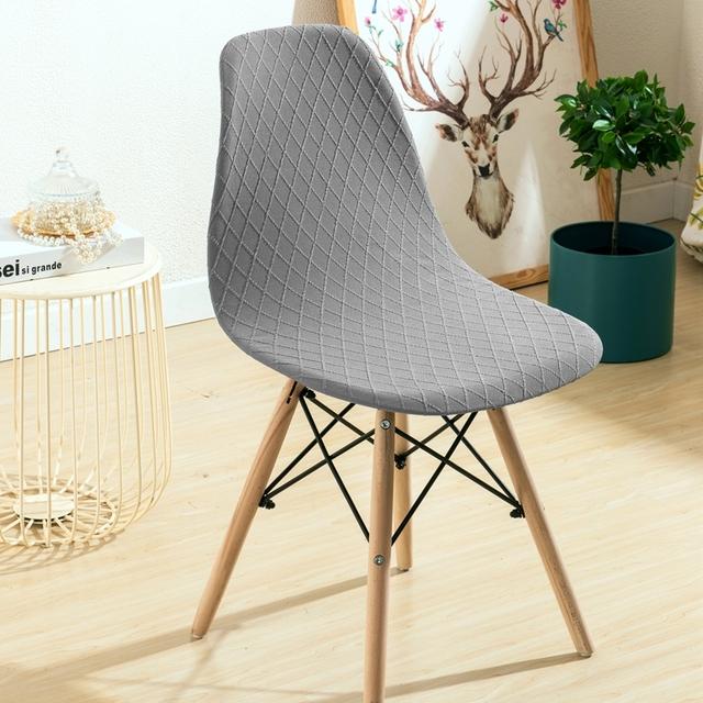 1 /2 /4 /6 Pièces Housse de Chaise en Polyester Élastique Petite Taille Protecteur de Chaise Housse de Siège Pour Hôtel Banquet Fête de Mariage Salle à Manger