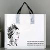 50piece 0.14mm Thick Plastic Handbag Marble Pattern Mall Shopping Bag High End Portable Clothing Storage Pocket For Men And Wome