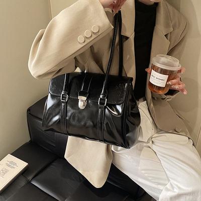 Retro Versatile Fashion Women's Briefcase Bag Women's New Tote Bag Underarm Commuter Shoulder Bag