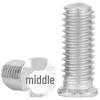 Galvanized Cross Slot Countersunk Flat Head Screws - White Zinc, Sizes M2 To M4