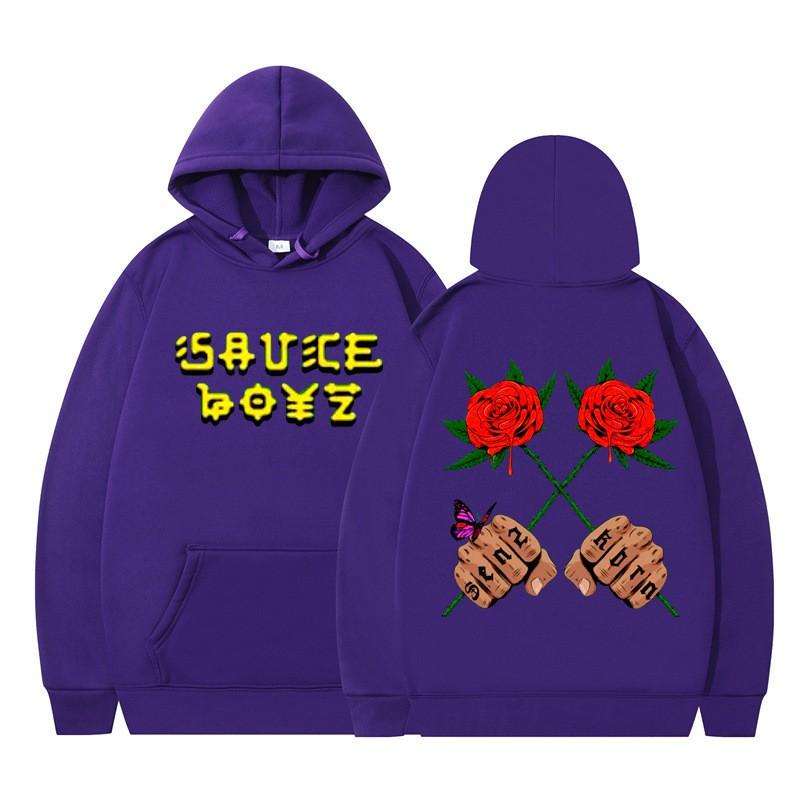 Oversized Hip Hop Hoodie Couples Street Style Printed Sweatshirt Casual Wear