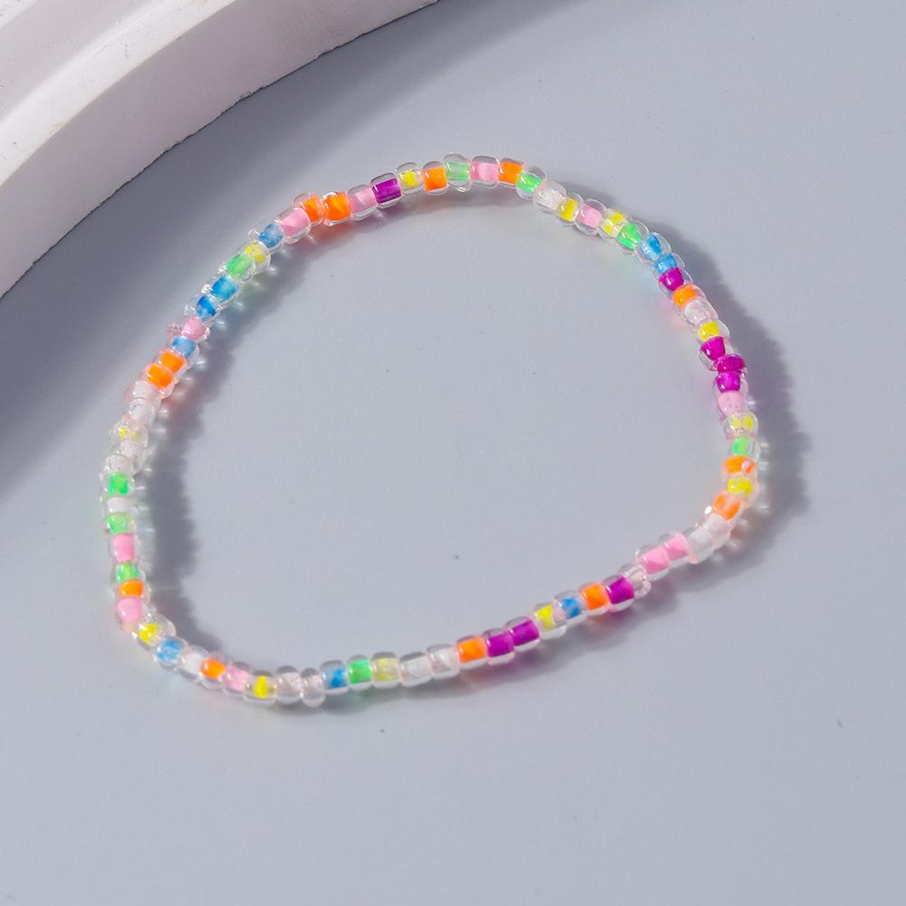 Bohemian Handmade Beaded Bracelet Ethnic Colorful Seed Bead Bracelets for Women Children Beach Party Jewelry Gifts