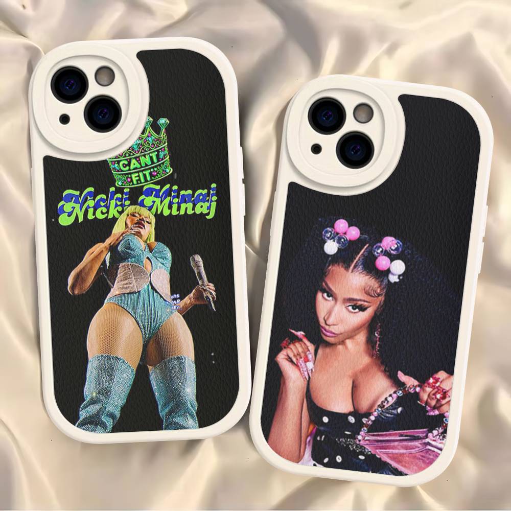 Nicki Minaj Rapper Phone Cover For IPhone 11 12 13 14 15 16 Pro Max Mini Plus Soft Leather Case