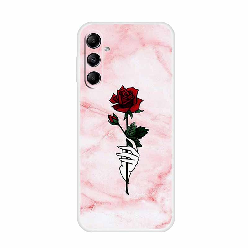 For Samsung Galaxy A14 A34 A54 5G Marble Soft Case Silicone TPU Phone Back Cover Coque for Samsung A 54 34 14 4G Cartoon Fundas