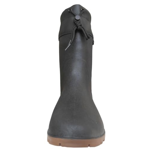 [Fuji Gloves Industry] Work Boots, Short Length, with Cover, TPE, Lightweight, Flexible, Antibacterial, Odor-Resistant, Cold-Resistant, 6351 BLACK, La