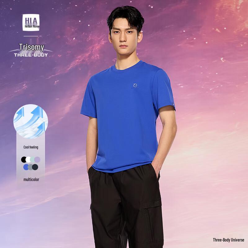 HLA The Three-Body Problem Collaboration Men s Cool-Feel Short-Sleeve T-Shirt XXL
