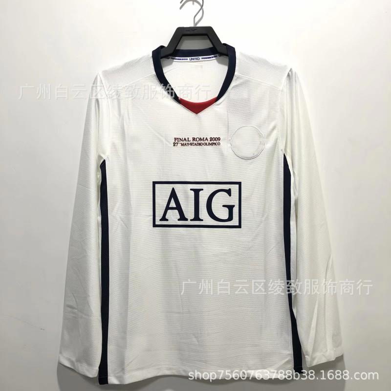 Manchester United Retro Domácí Dres 2007-08 Cristiano Ronaldo 7 Dlouhý Rukáv Stoleté Vydání Fotbalový Dres