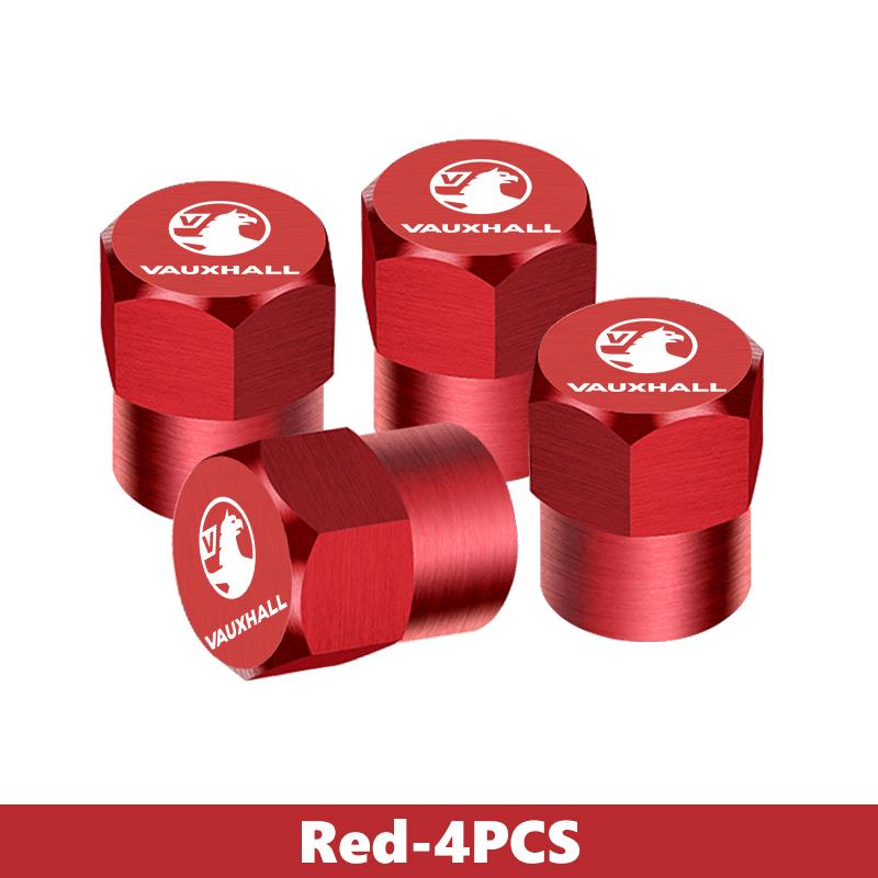 

4pcs Car Tire Valve Cap Tyre Stem Cover Air Dust Tire Wheel Rim For Vauxhall Corsa VXR Crossland Combo Life Astra Mokka