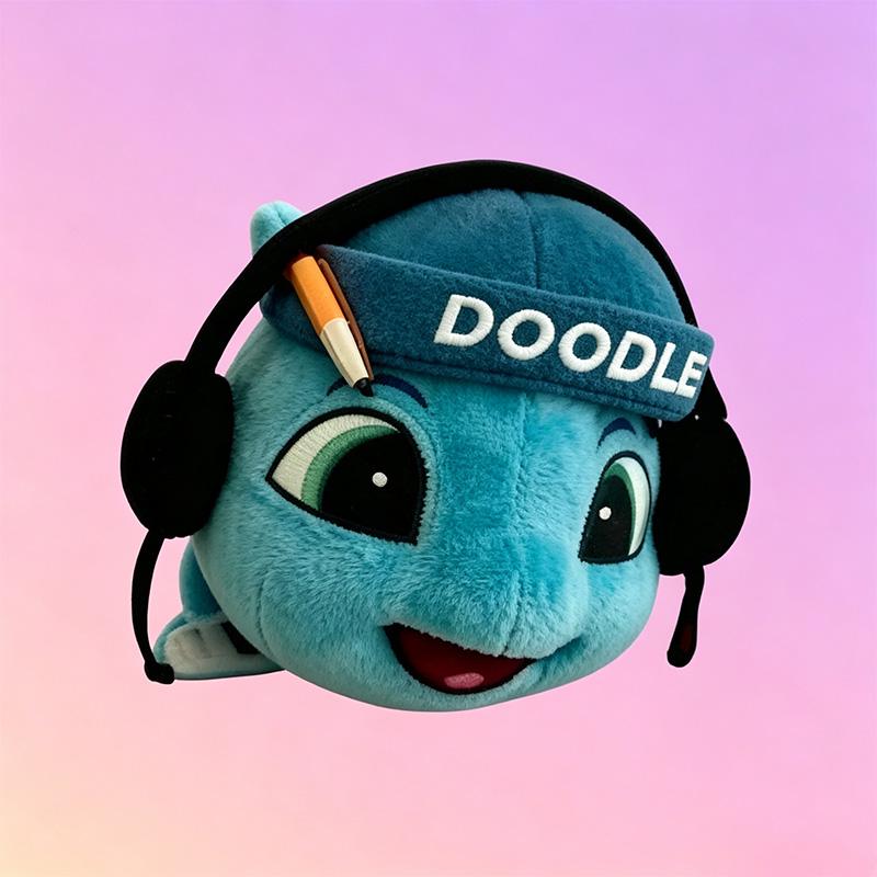 New Super Cool Roblox Doodle and Arkey Plush Plush Plush Toy Ornament Children's Play Companionship Christmas Gift