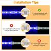 4Pin Design LED Strip Extension Connector 10mm Width PCB Connection Solderless LED Connector 5-24V Voltage Clip Installation