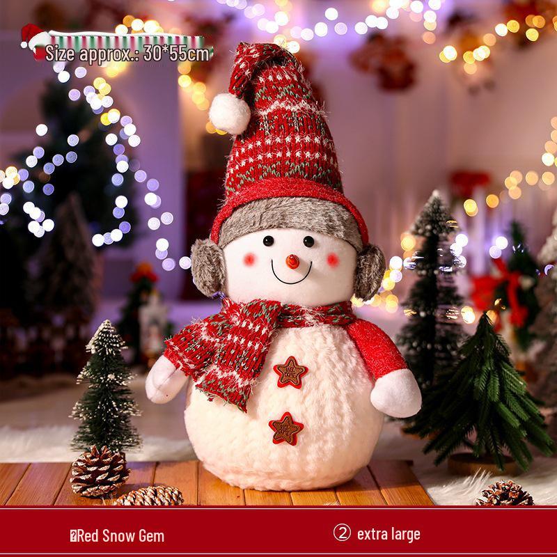 Large Snowman Figurine for Christmas Decoration and Party Atmosphere