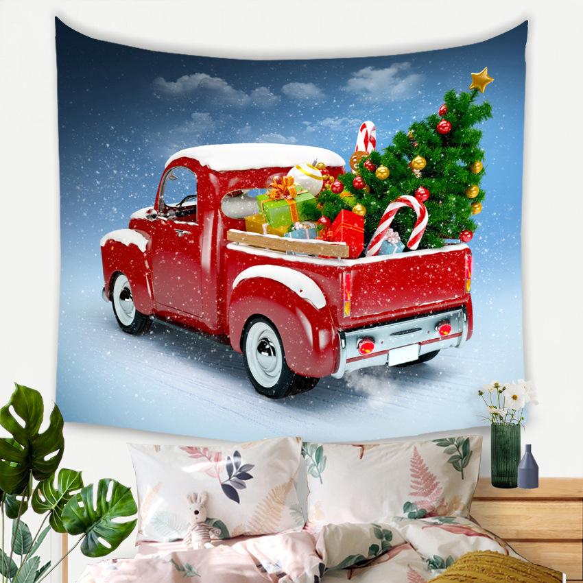 Christmas Tree Tapestry Full of Colorful Balls, Bedroom and Living Room Background Hanging Cloth