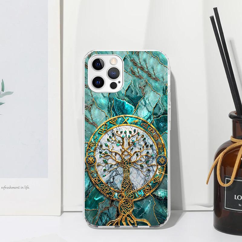 

Tree of Life Space Phone Case For Iphone 17 Air 16 15 Plus 16E 14 Pro Max 13 Mini 12 11 7 8 SE Fundas Soft Back Cover 17 Air 16 iPhone 12 Pro Max