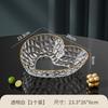 Love Bar Fruit Plate Light Luxury Phnom Penh Diamond Pattern Household Living Room Coffee Table Salad Plate Snack Plate