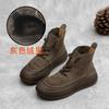 Leather Martin boots autumn and winter new handmade thick-soled women's boots top layer cowhide casual short boots