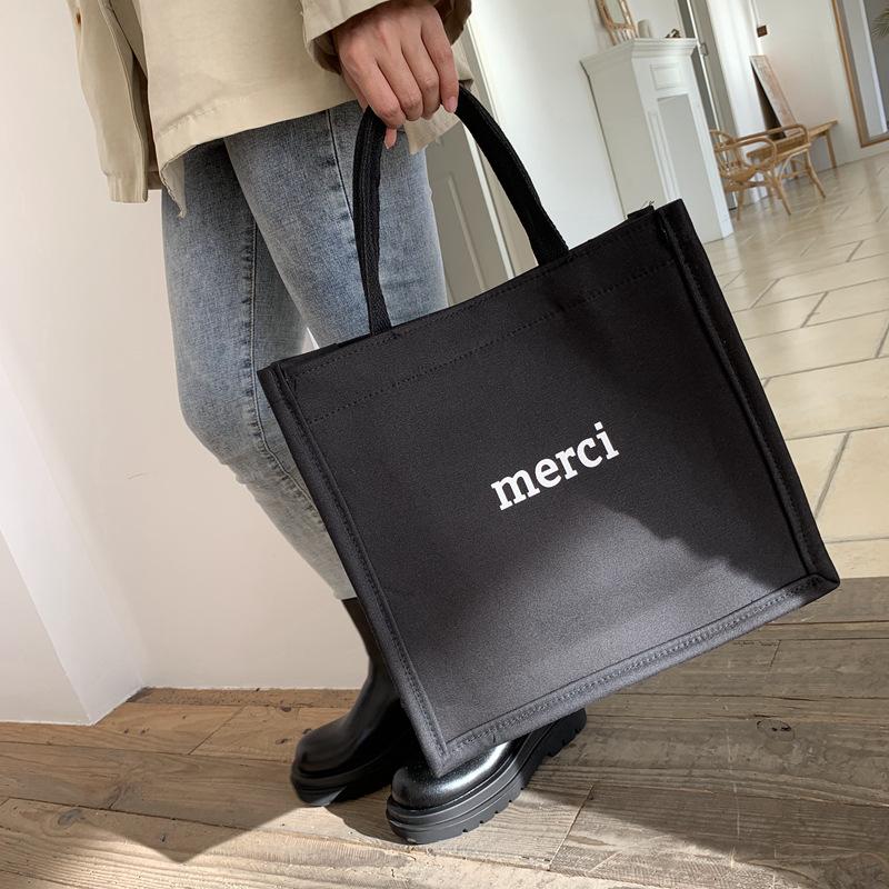 Grote Canvas Tas voor Vrouwen Nieuwe Mode Casual Schoudertas Tote Bag voor Studenten School Pendelen Tas