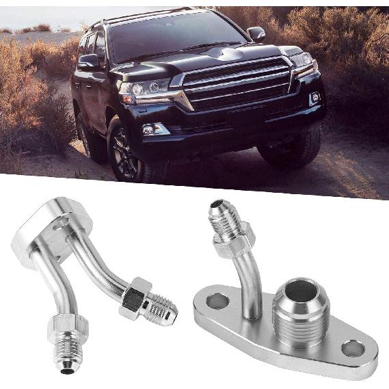 Turbo Oil Feed Inlet Flange Turbo Oil Return Flange Turbo Oil Feed Flange Water Return Discharge Kit 312‑07006‑003 Fit for CT9 CT12 CT20 Auto