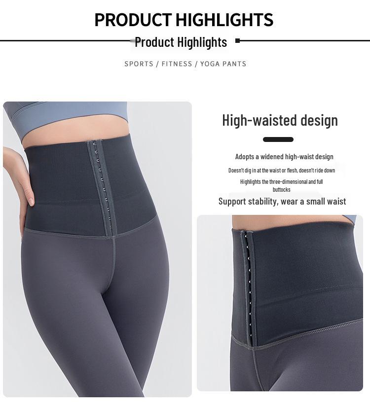 Women's Cross-Border Body Shaping High Waist Butt Lifting Quick-Dry Yoga Pants