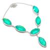 Australian Triplet Opal Necklace 18" Adjustable Chain Marquise Cut Gemstone Gift