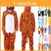 Pijama de Flanela Adorável de Animal para Crianças com Macacão Aconchegante para Dormir com Bolsos