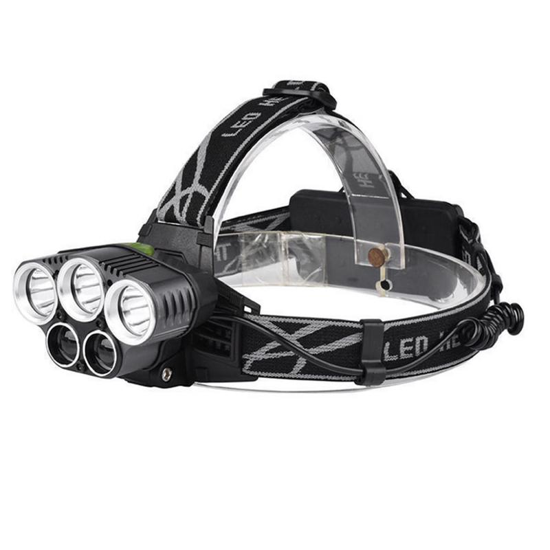 Outdoor Rechargeable 5-LED Fishing Headlamp